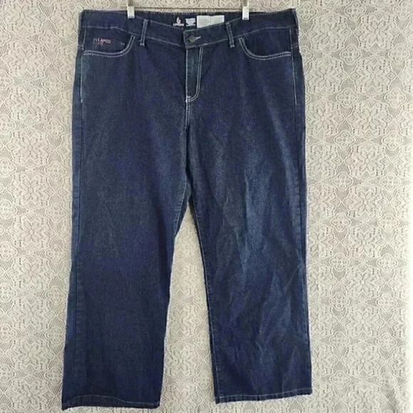 Lapcofr 100% Cotton‎ Women's Straight Leg Jeans 20 x30 - Picture 2 of 10